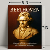 Beethoven Musical Genius Poster PosterGoat