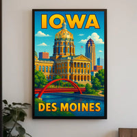 Iowa State Capitol Des Moines Poster