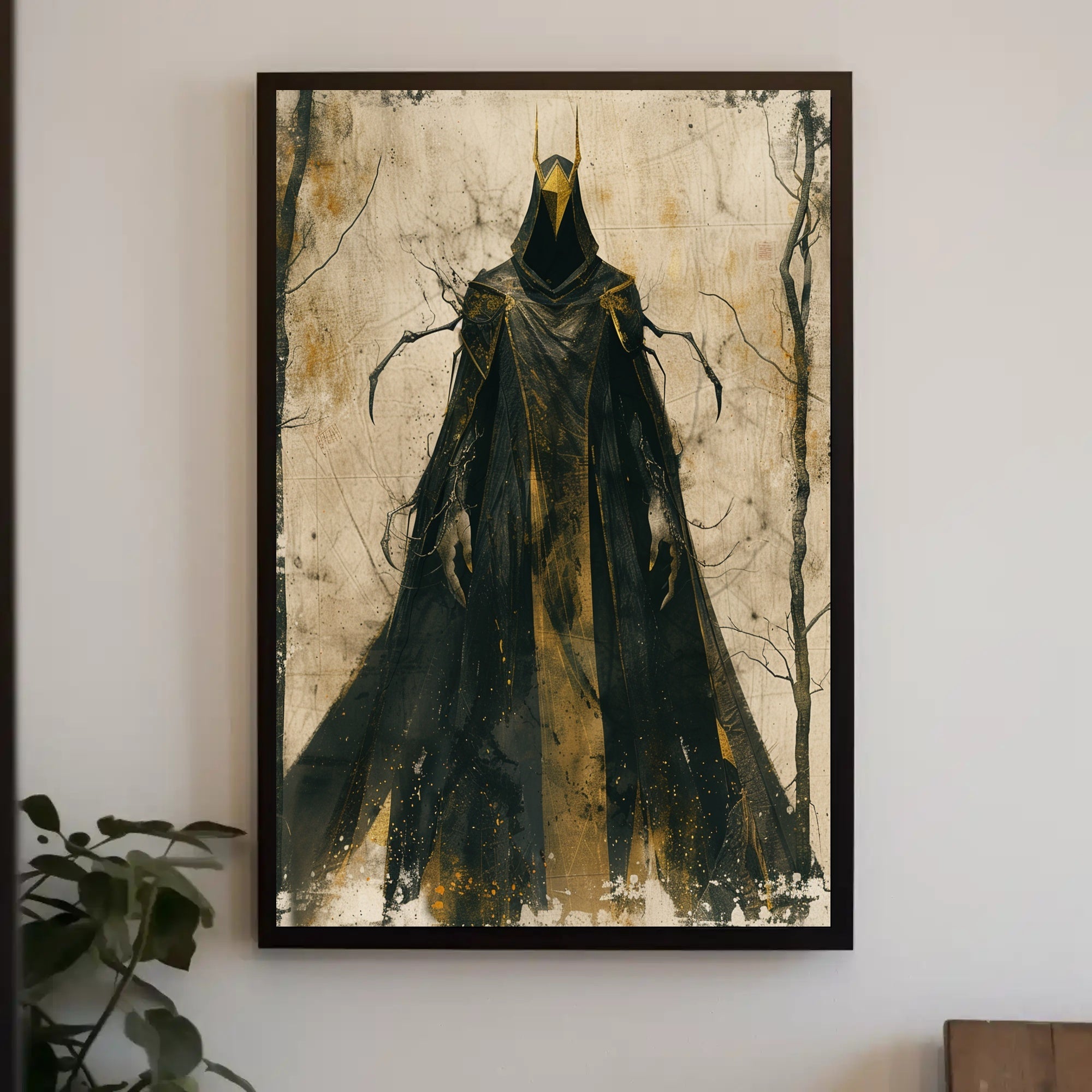 Mysterious Hooded Figure Poster in Fantasy or Mythology PosterGoat