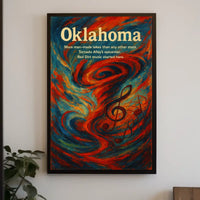 Oklahoma Land Of Lakes And Music Poster