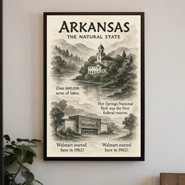 Arkansas The Natural State Poster