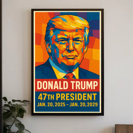 Donald Trump 47th President Poster