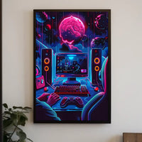 Cosmic Gaming Adventure Poster