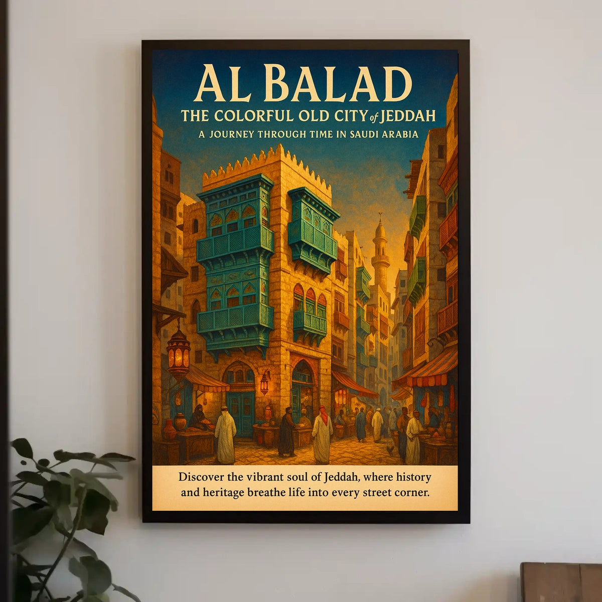 Al Balad The Colorful Old City Of Poster