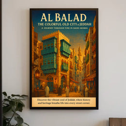 Al Balad The Colorful Old City Of Poster
