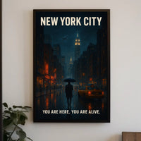 New York City You Are Here Poster