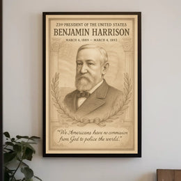 Benjamin Harrison 23rd President Poster