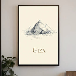 The Pyramids of Giza Poster