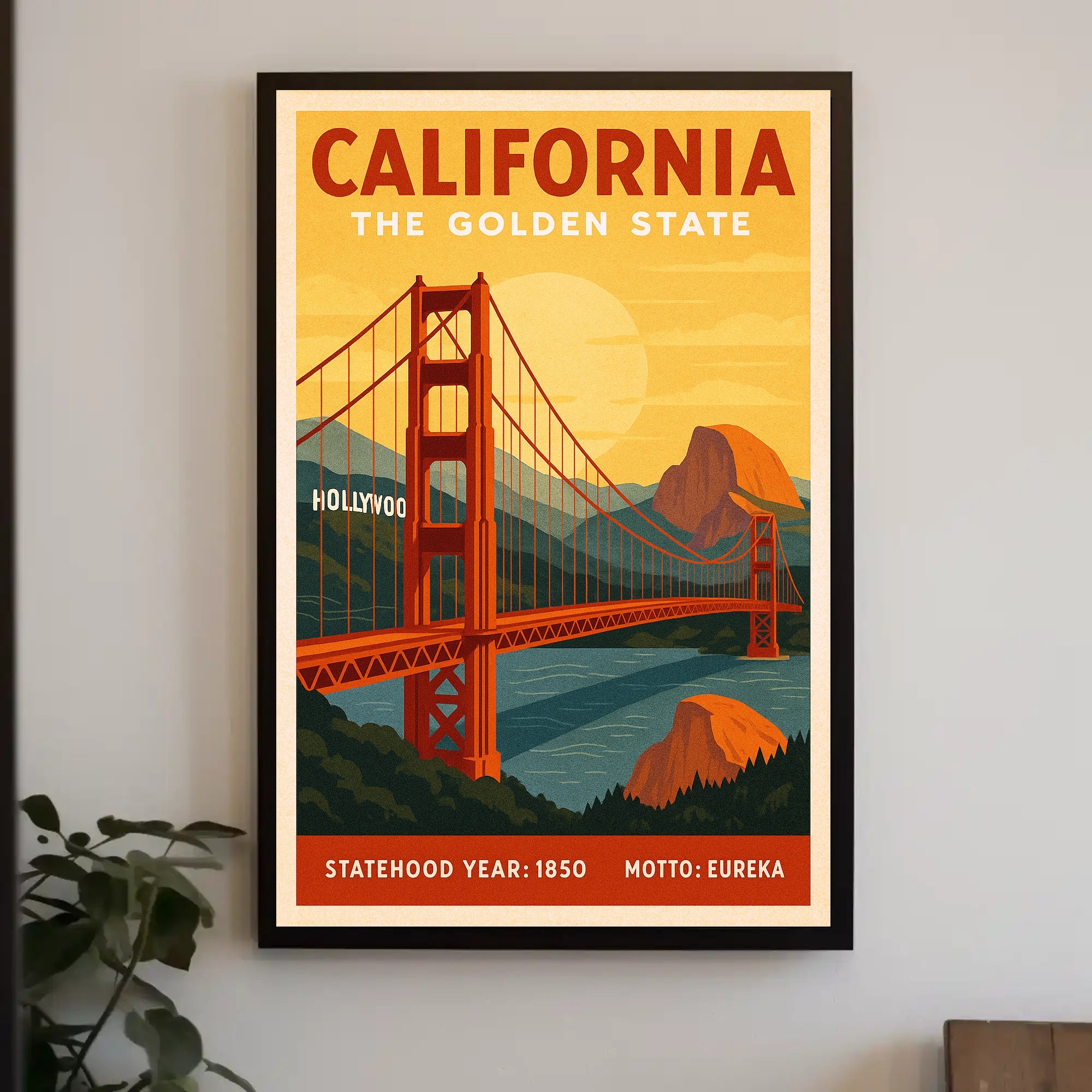 California The Golden State Poster