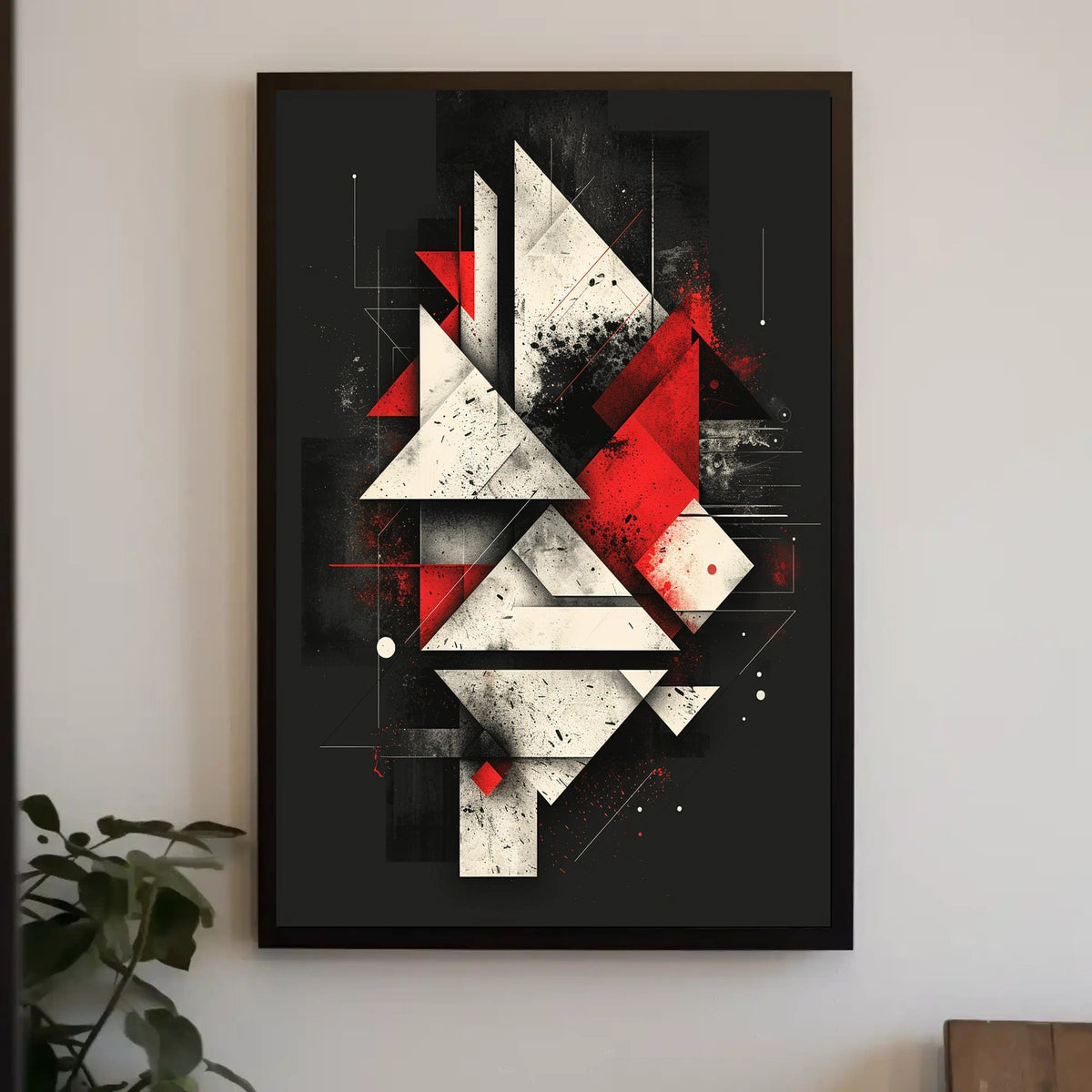 Abstract Geometric Composition Abstract Poster