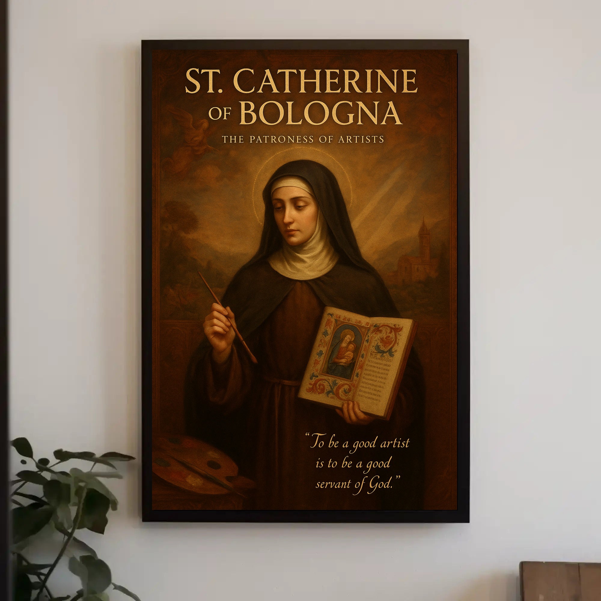 St. Catherine Of Bologna The Patroness Poster