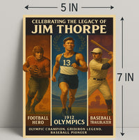 Celebrating the Legacy of Jim Thorpe Poster PosterGoat