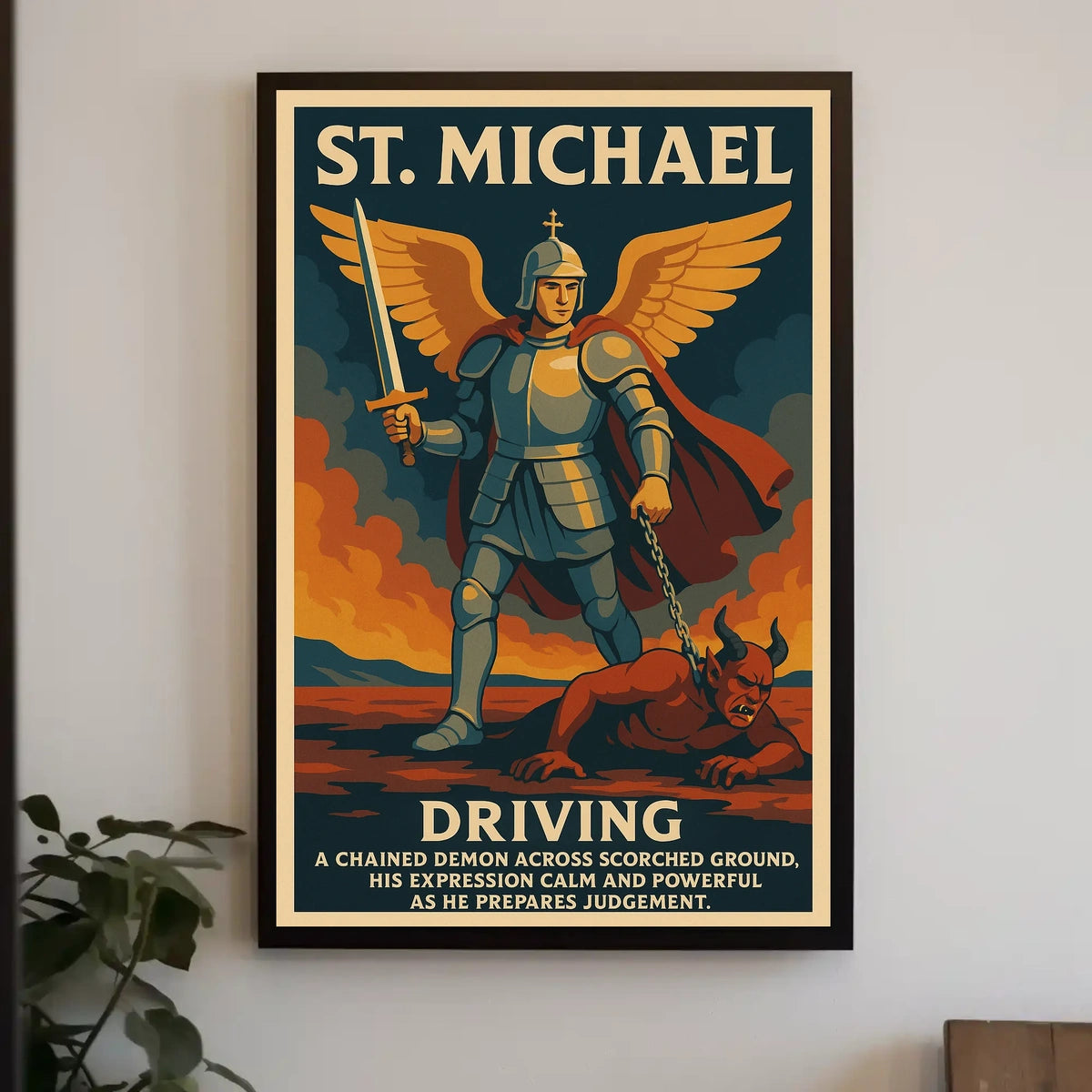 St. Michael The Divine Warrior Poster
