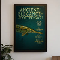 Ancient Elegance - Spotted Gar Poster