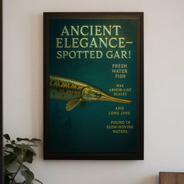 Ancient Elegance - Spotted Gar Poster