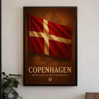 Copenhagen Where Heritage Meets Modernity Poster