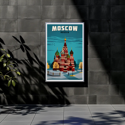 Moscow Travel Poster