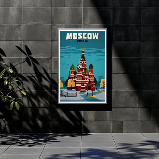 Moscow Travel Poster