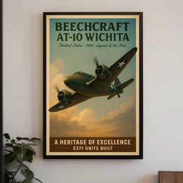 Beechcraft AT-10 Wichita Legend of the Skies Poster