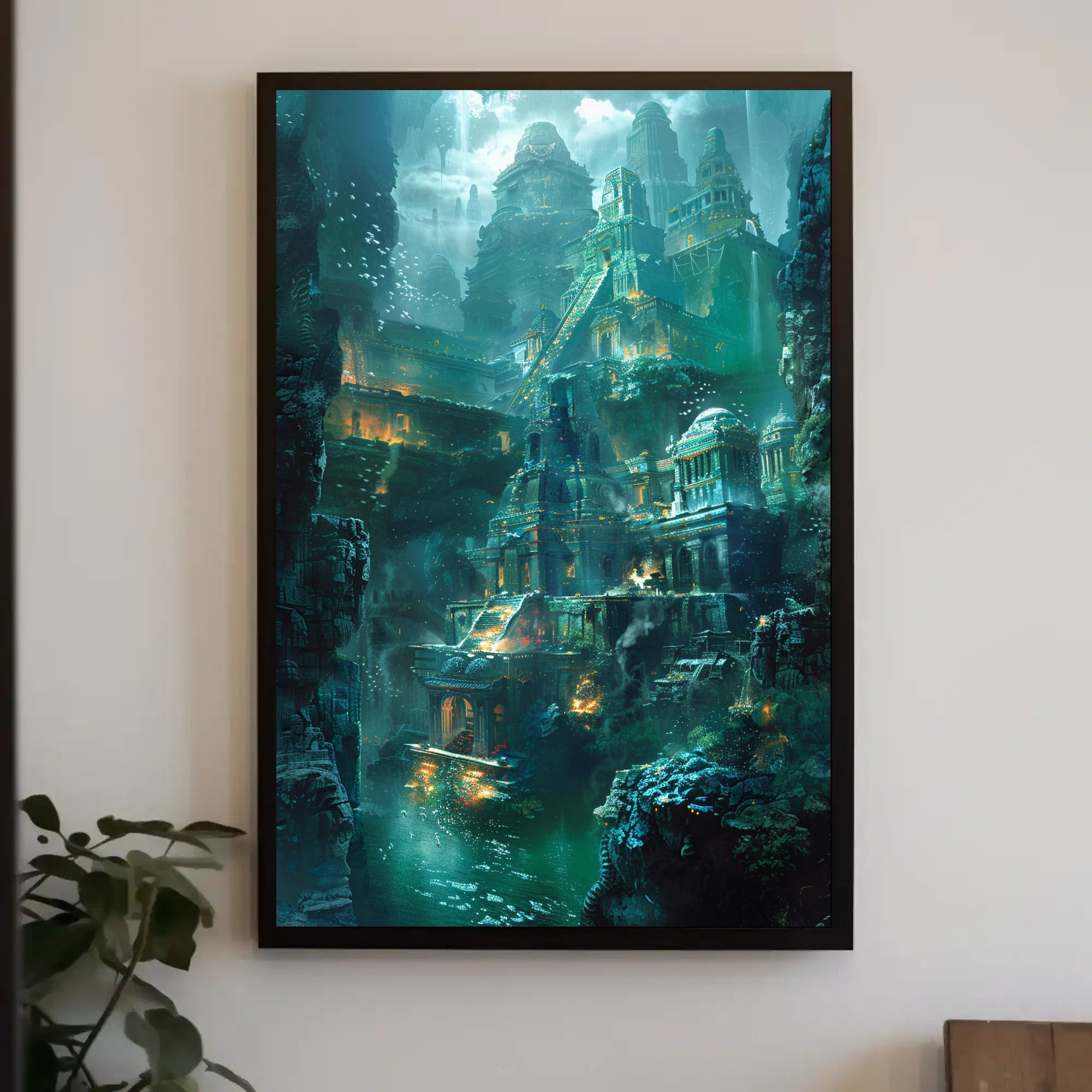 Enchanting Atlantis Fantasy World Poster PosterGoat