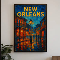 New Orleans Nightscape Poster