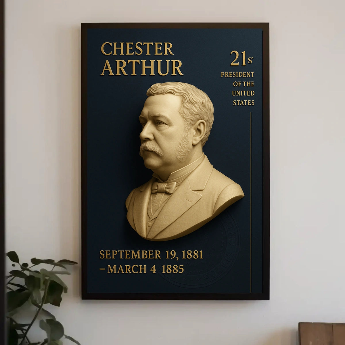 Chester Arthur 21st President Poster