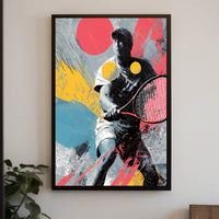 Dynamic Tennis Art Poster
