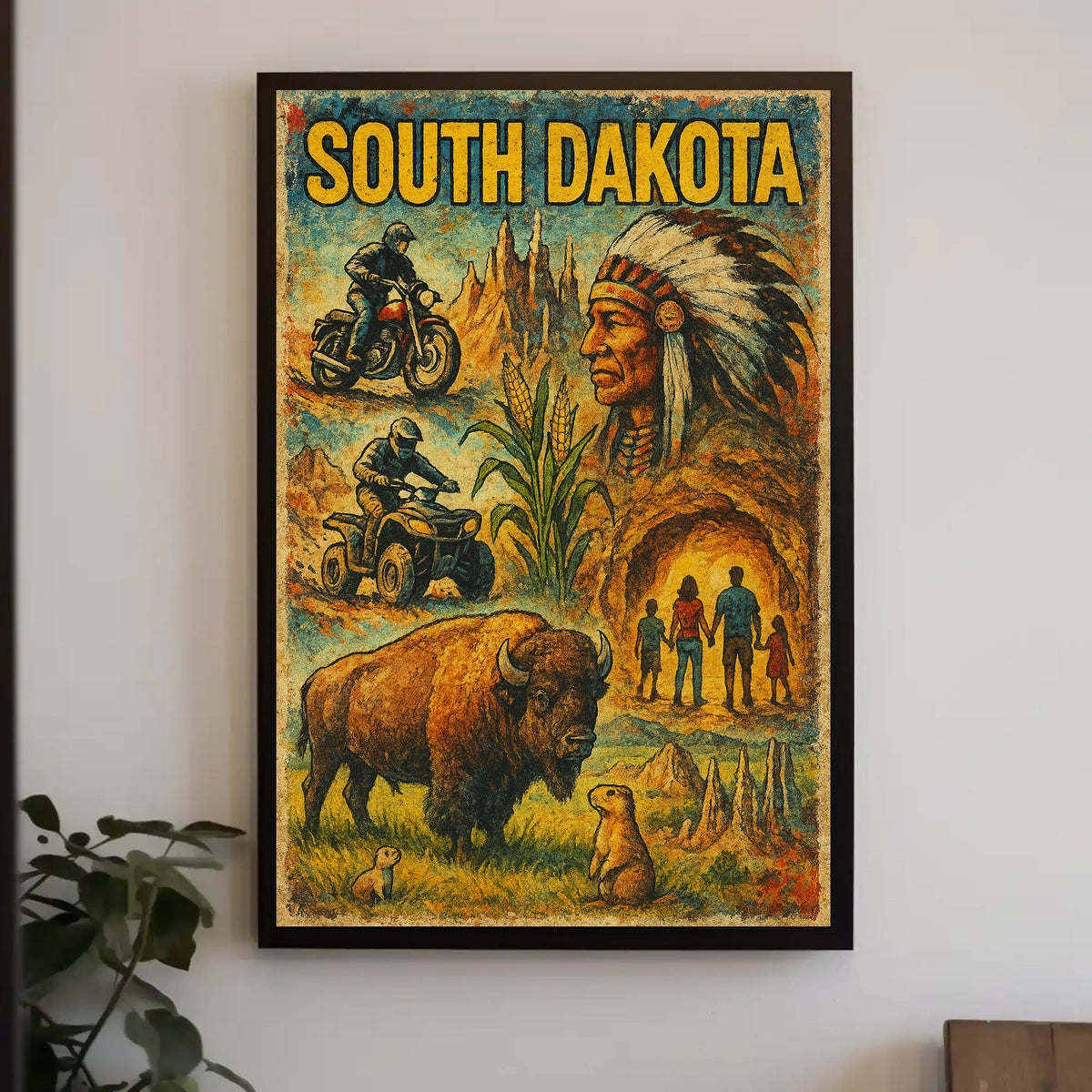 South Dakota Adventure Poster