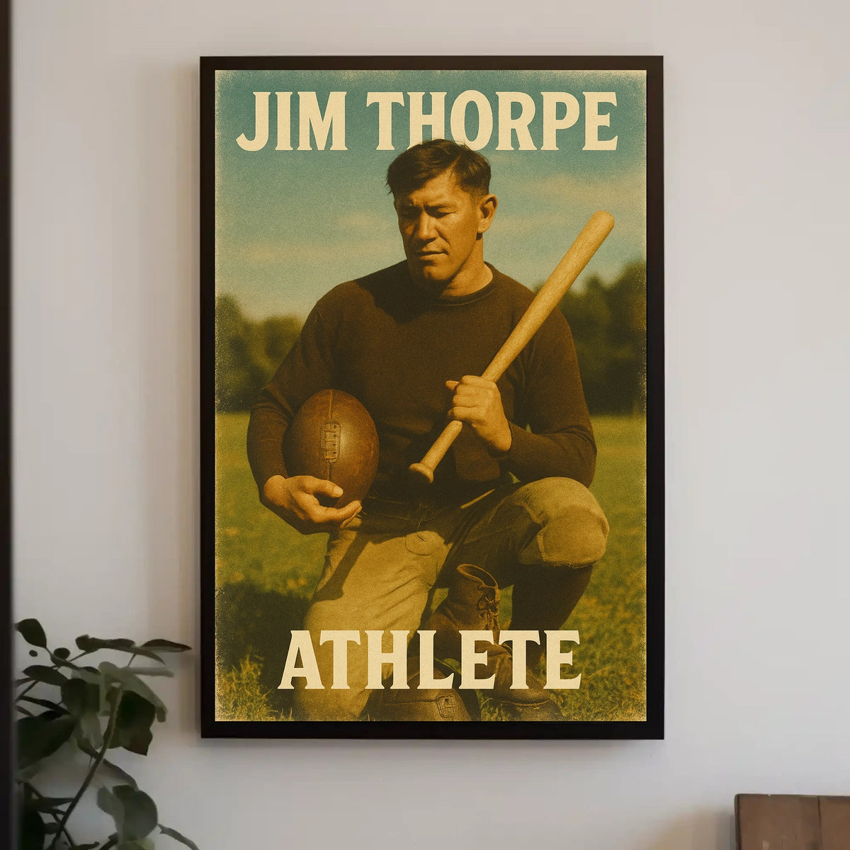Jim Thorpe Athlete Poster