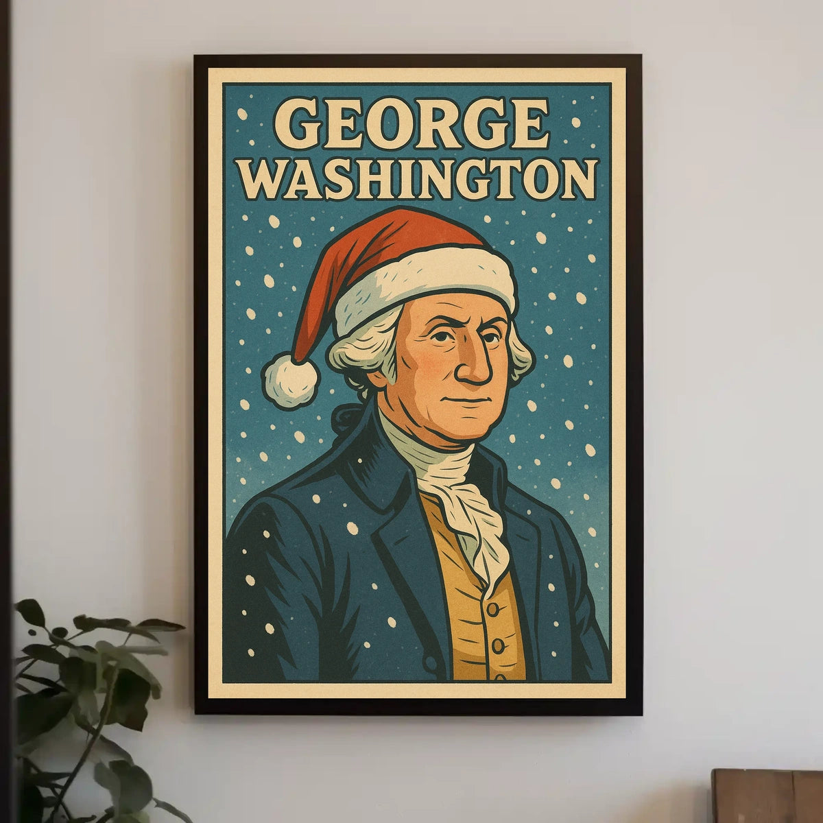 George Washington Festive Portrait Poster