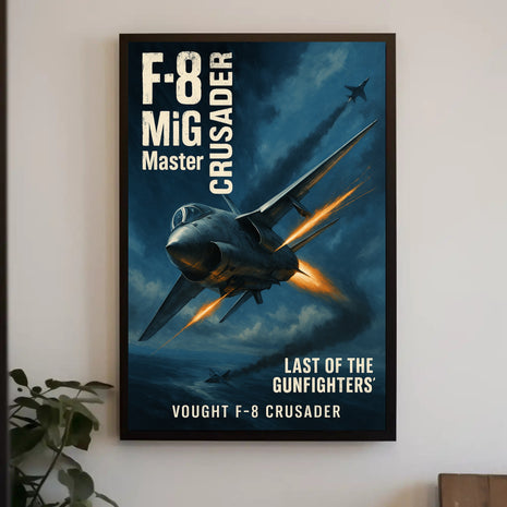 Vought F-8 Crusader Cold War Military Recruitment Poster