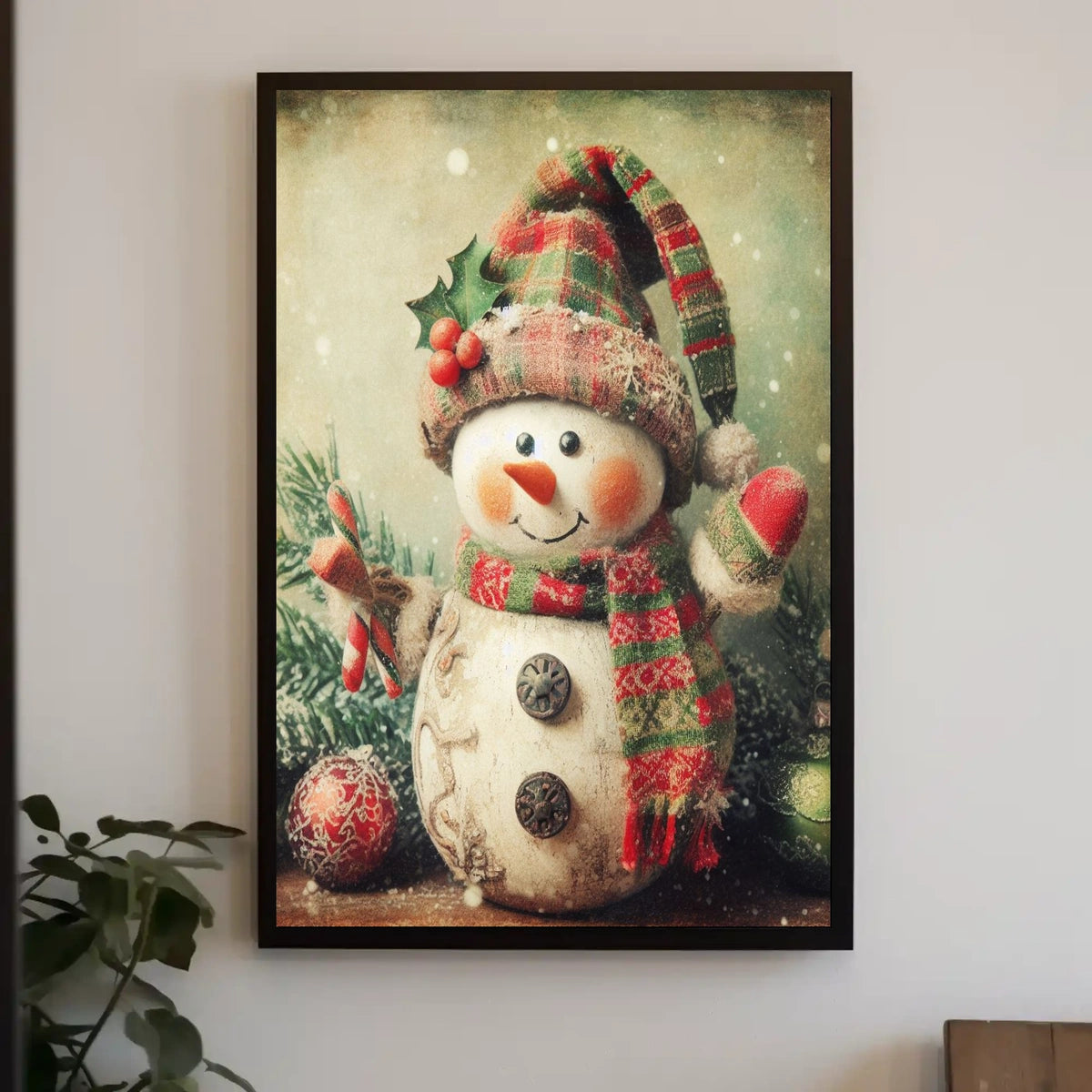 Festive Snowman Delight Poster