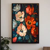 Vibrant Floral Symphony Wall Art Print