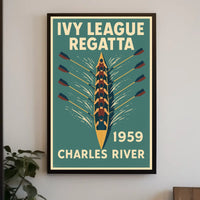 Ivy League Regatta Charles River Poster