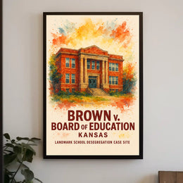 Brown v. Board of Education Historical Poster