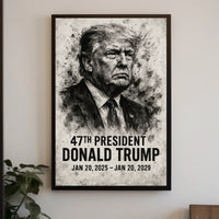 Donald Trump 47th President Poster
