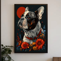 Regal Bulldog Portrait Poster