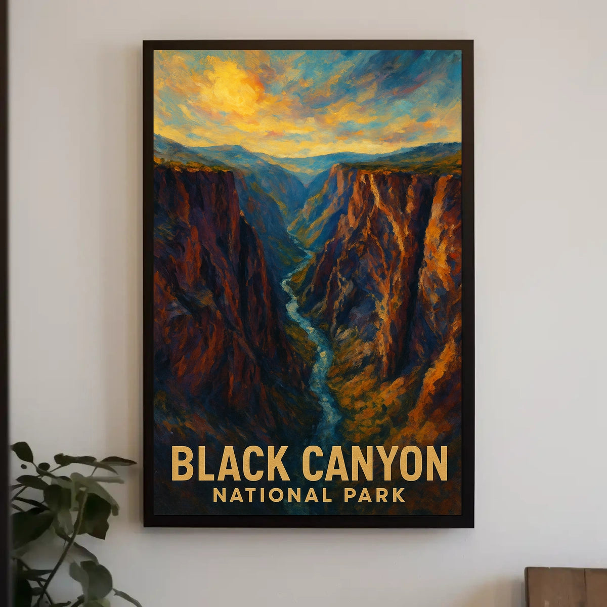 Black Canyon National Park Poster Museum Quality Art Print