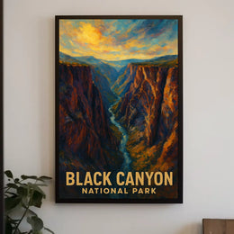 Black Canyon National Park Poster Museum Quality Art Print