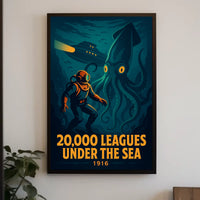 Undersea Adventure Jules Verne Cinematic Poster