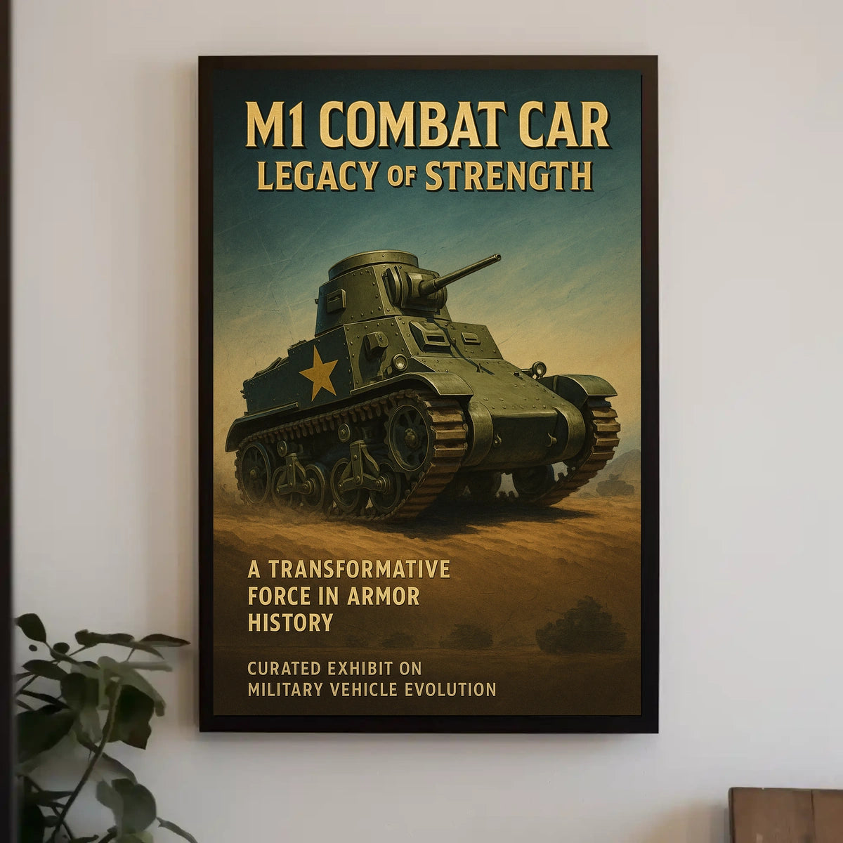 M1 Combat Car Legacy Of Strength Poster
