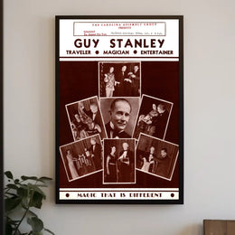 Guy Stanley Vintage Magician Entertainment Cultural Poster