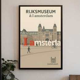 Rijksmuseum and I Amsterdam Poster