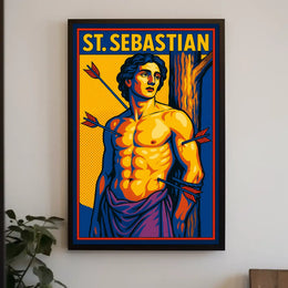 Saint Sebastian Timeless Scenic Portrait Inspired Wanderlust Home Decor Collection Poster