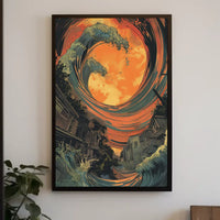 Vintage Architectural Wonders Art Poster
