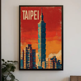 Taipei Skyline Poster
