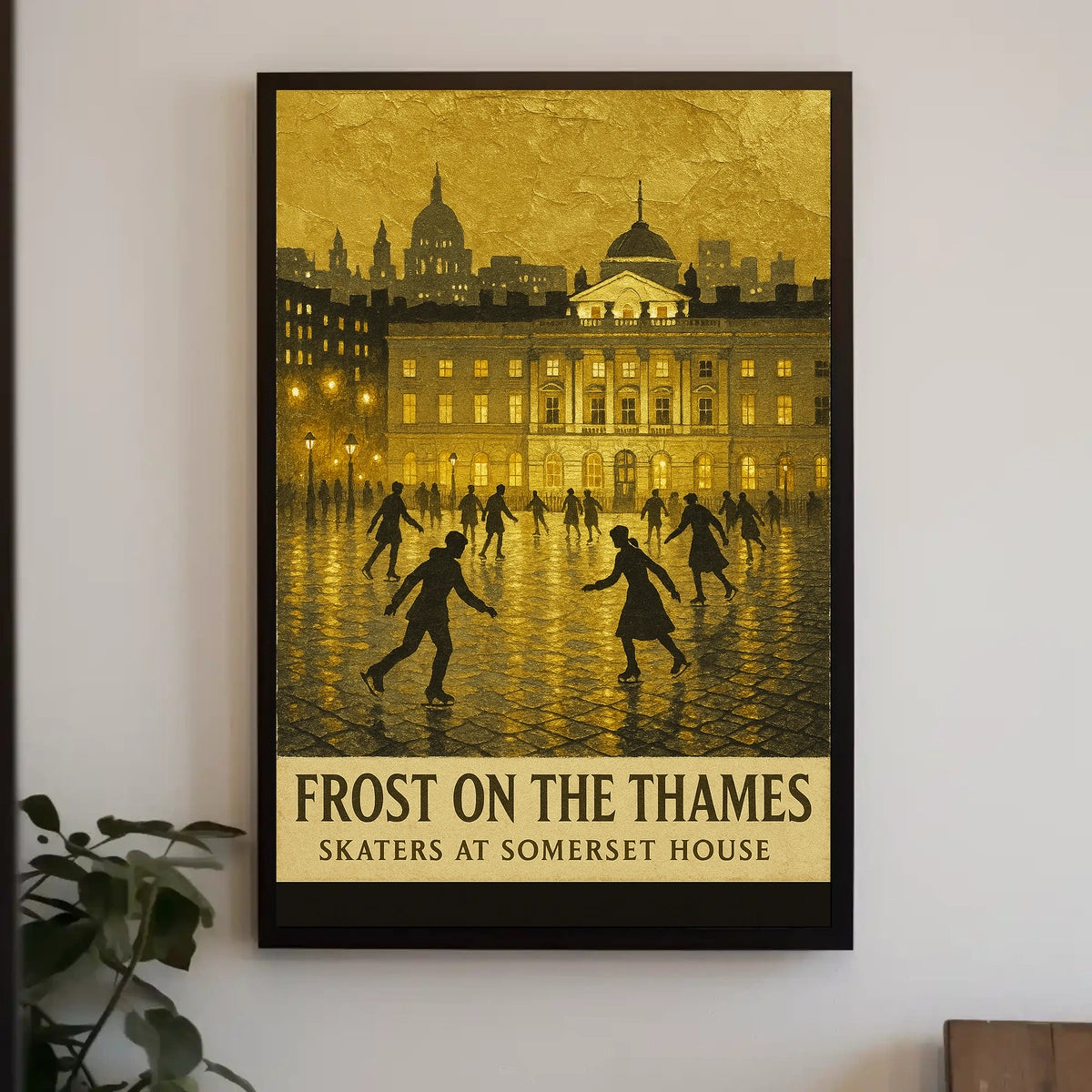 Frost On The Thames Poster
