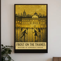 Frost On The Thames Poster