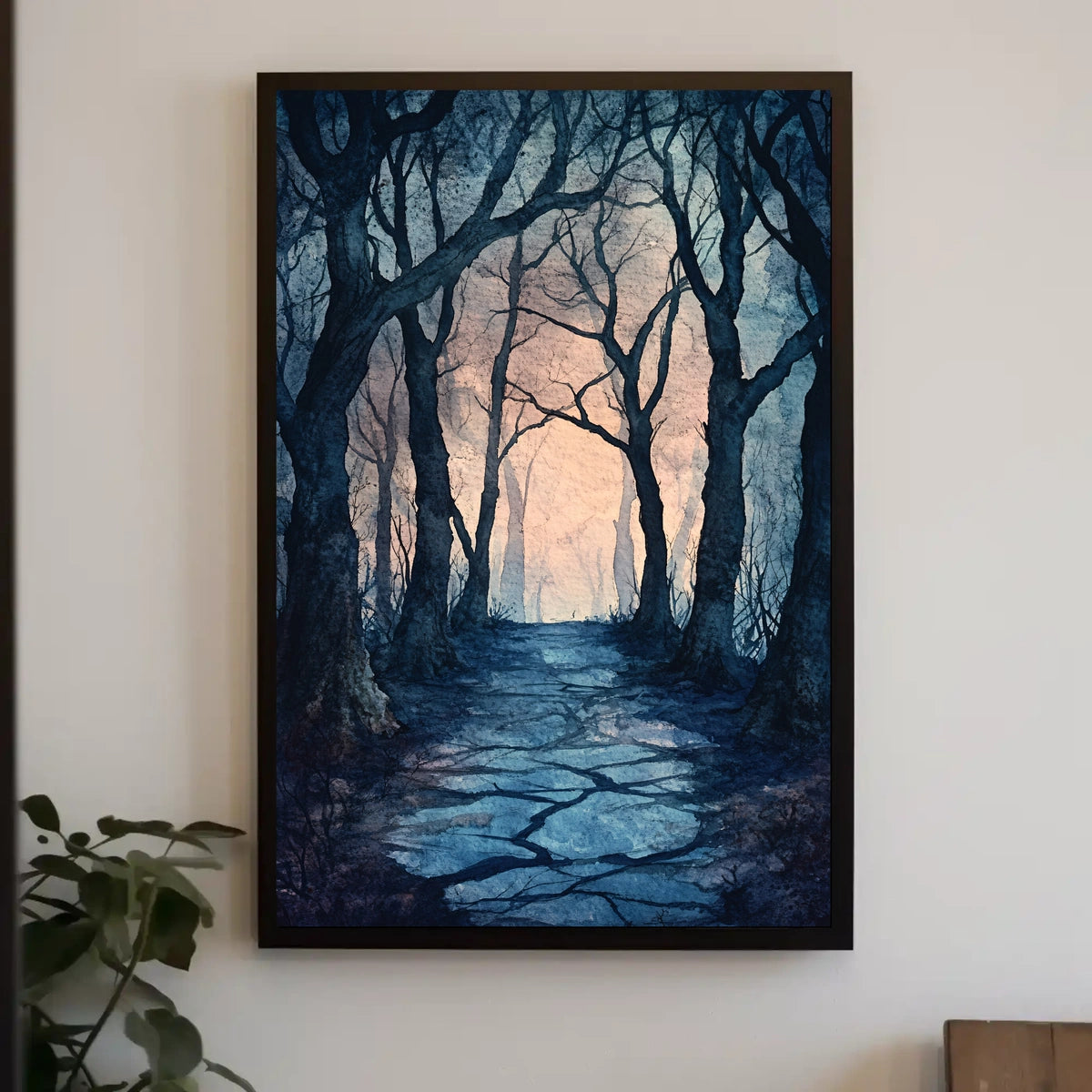 Mystical Forest Pathway Artwork Print - Abstract, Artistic Poster
