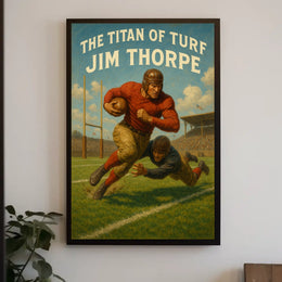 The Titan of Turf Jim Thorpe Poster